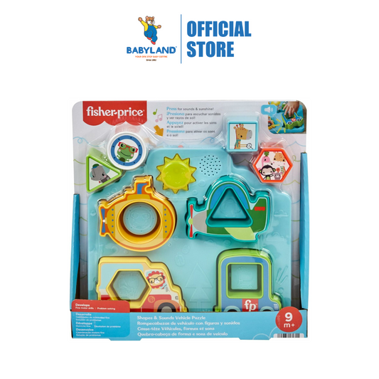 Fisher-Price Shapes & Sounds Vehicle Puzzle 9m+