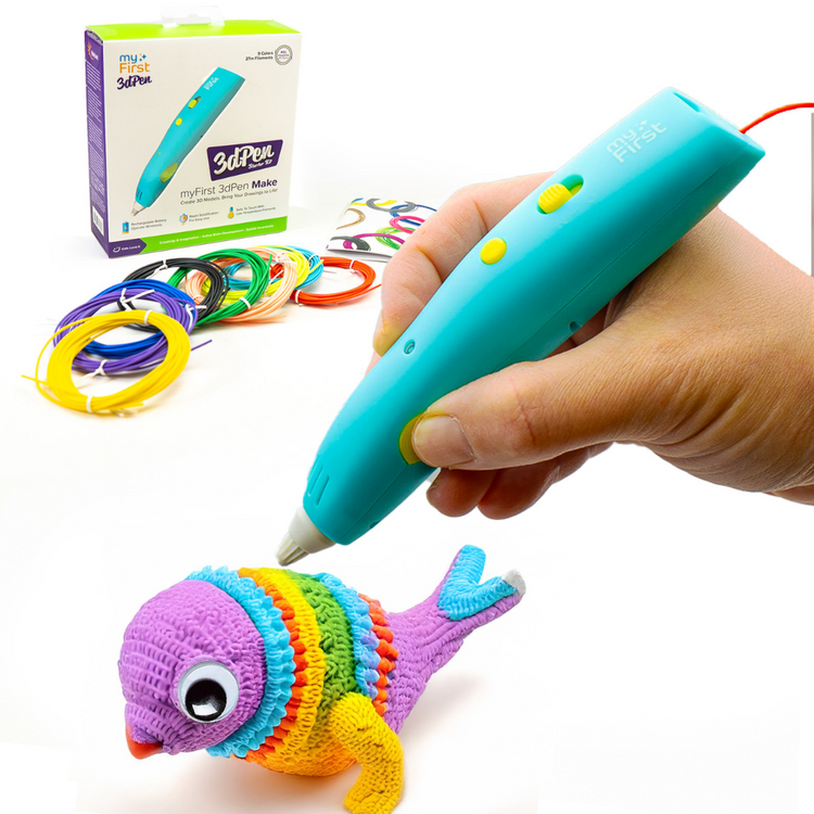 myFirst 3dPen Make - Wireless 3D Pen Starter Kit Art and Craft for Kids for Boys and Girls With Refillable Multi-colored