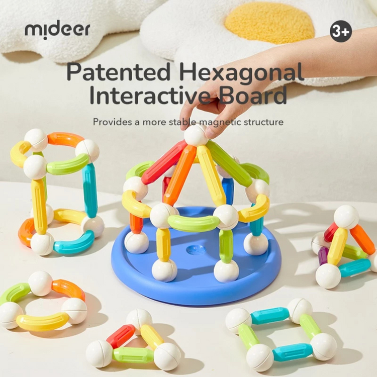 Mideer Rainbow Magnetic-Building Sticks
