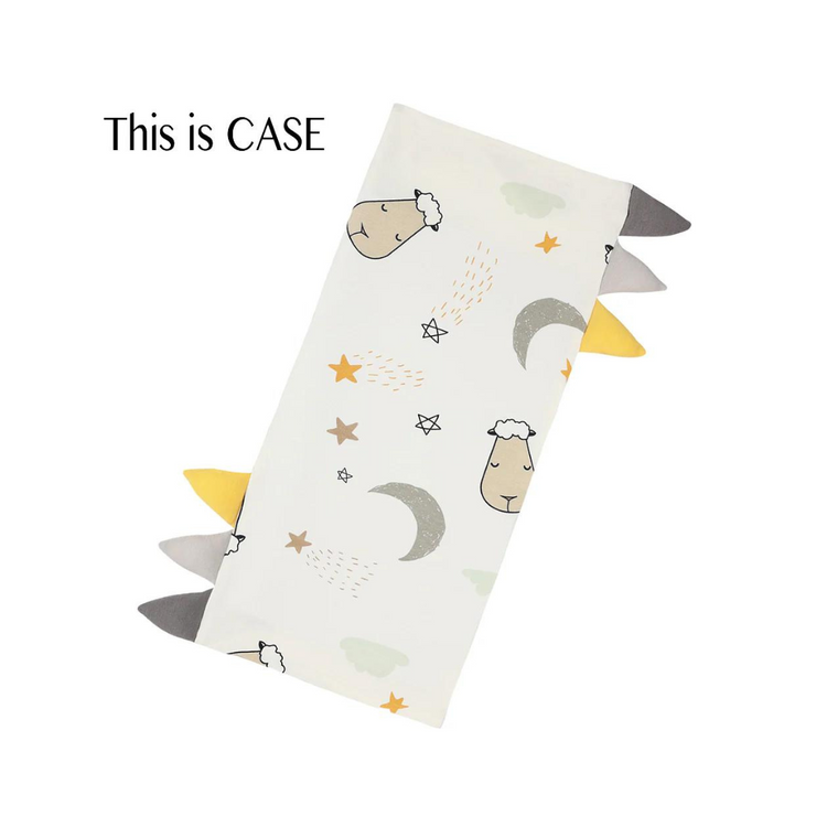 Baa Baa Sheepz Bed-Time Buddy Case Goodnight Baa Baa White With Color tag - Jumbo