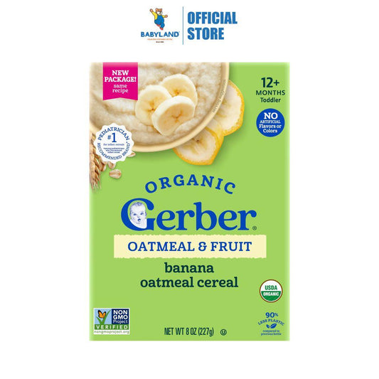 Gerber 2nd Foods Organic Oatmeal Banana Cereal 227g (12+ months)