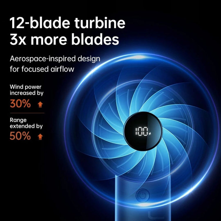 JisuLife Handheld Fan Life4 (3600mAh) | 13H | LED Display | 5 Gears | Desktop | Portable | Strong Wind