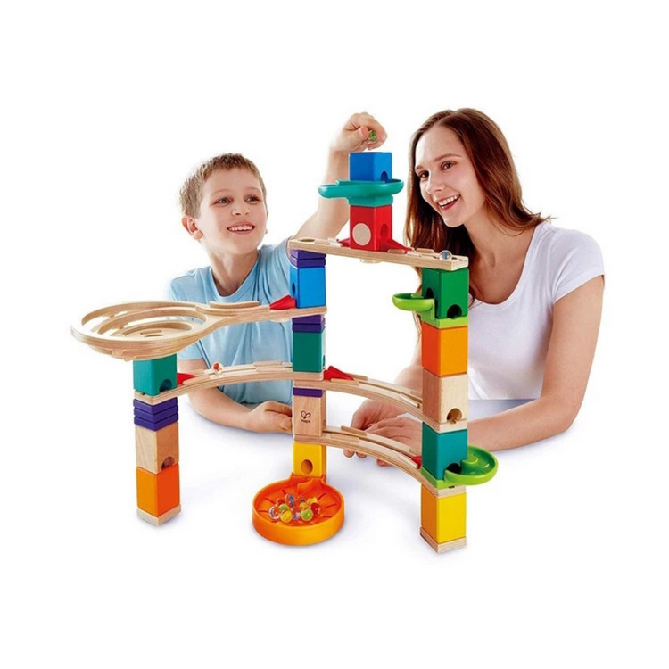Hape 6020 Cliffhanger Marble Run STEM Toy for Kids age 4+ Quadrilla