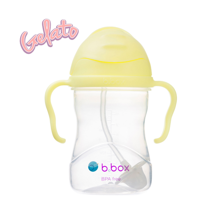 B.Box Baby Sippy Straw Cup 240ml With 360 Degree Weighted Straw (6m+) / Replacement Straw Set