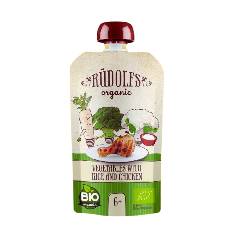 [Halal] Rudolfs Organic Premium Baby Ready Meals in Pouches (suitable: 6m+ -- 8m+)