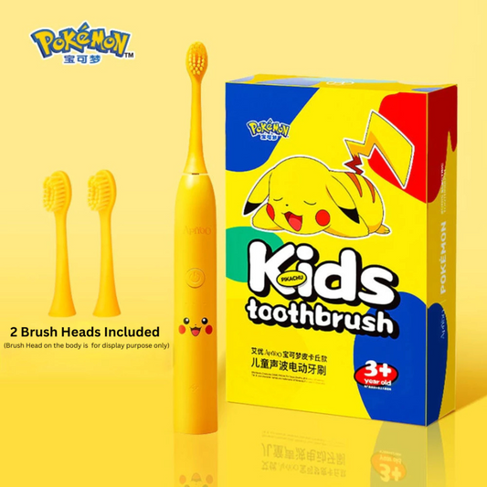 [ LIMITED EDITION ] ApiYoo Pikachu Kids Sonic Electric Toothbrush Pokemon Series