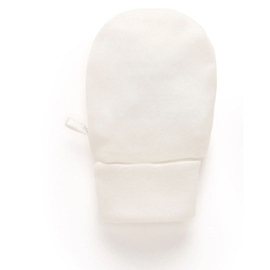 Purebaby Organic Mittens - Vanilla