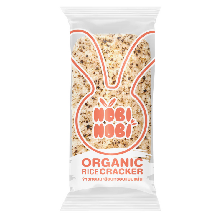 [HALAL] Nobi Nobi Organic Rice Crackers (80g) (18m+) Ready To Eat Baby Rice Snacks /Travel Food /Baby Food