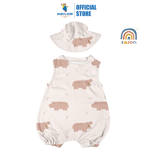 Saeson TENCEL Basic Jumpsuit Set - Hippopotamus