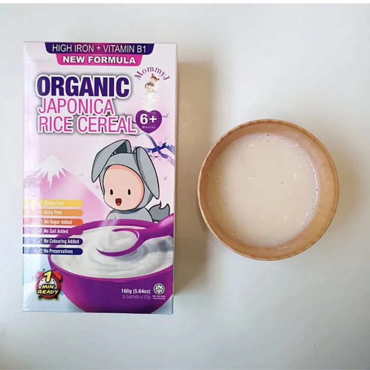 MommyJ Organic Rice Cereal Porridge 120g (6m+)