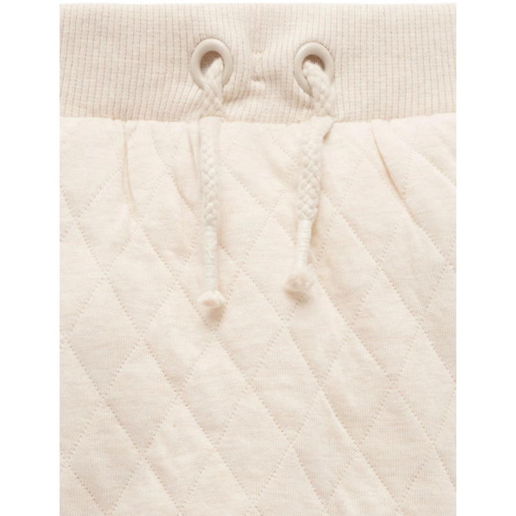 Purebaby Organic Quilted Track Pants - Wheat Melange