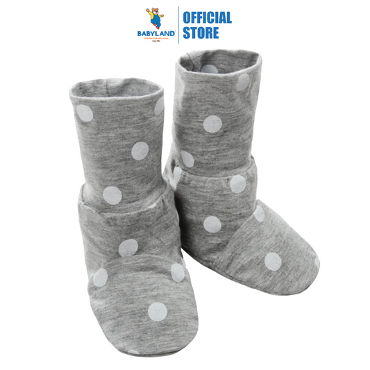 Baa Baa Sheepz Booties Grey Polka Dot (0 - 6 months)
