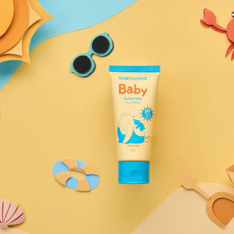 Nootkaherb Baby Sunscreen Face & Body SPF30 50g | Food-Grade sunscreen | 1st in Malaysia