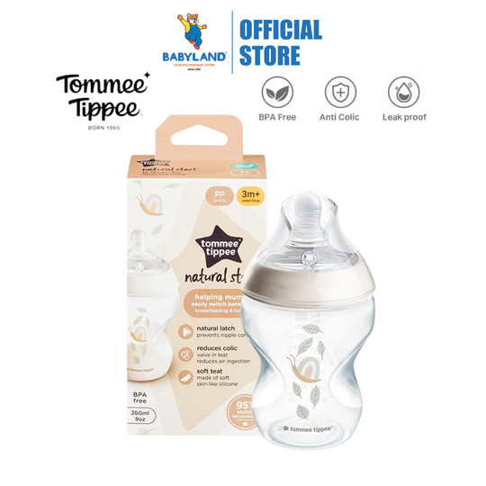 Tommee Tippee Natural Start PP Bottle 260ml (Snail)