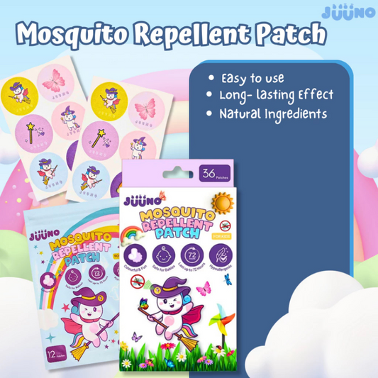 Juuno Mosquito Repellent Patch (Box of 36's) [100% Natural/Safe For Babies & Kids]