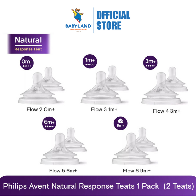 Philips Avent Natural Response Nipple Baby Teat Flow 2 to 6 (2pcs)