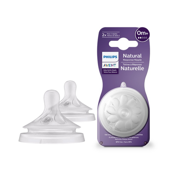 Philips Avent Natural Response Nipple Baby Teat Flow 2 to 6 (2pcs)