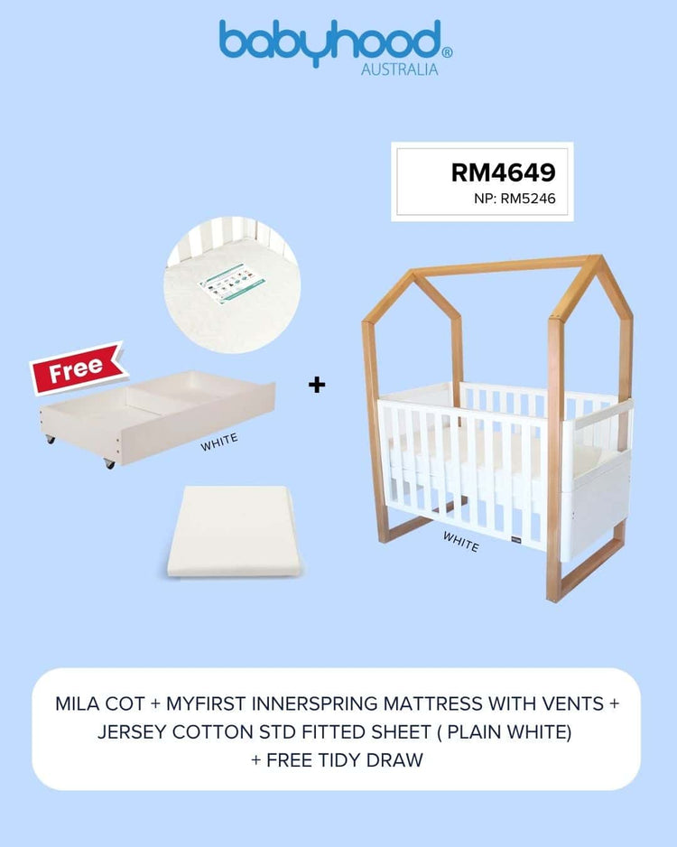 [PRE-ORDER] Babyhood Mila Cot