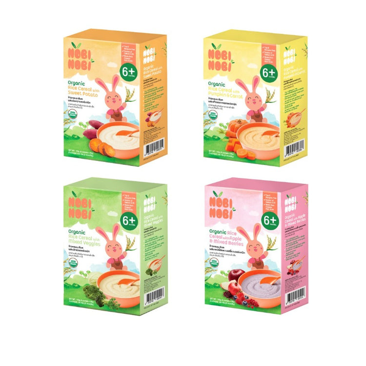 Nobi Nobi Organic Rice Cereal 120g (6M+) [HALAL]