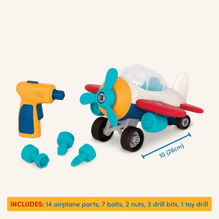 B.Toys Wonder Wheels Take Apart Airplane VE1012 (3y+)