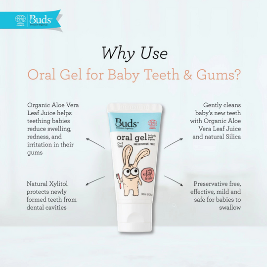 Buds Oral Gel for Baby Teeth & Gums 30ml (0-1yr)