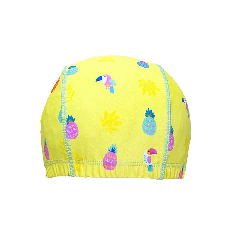 Cheekaaboo Protective Toddler Swim Cap UV Protection Spandex - Peach Pineapple (2-8yrs)