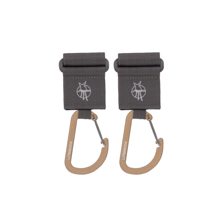 Lassig Cas Stroller Hooks with Carabiner 2 Packs