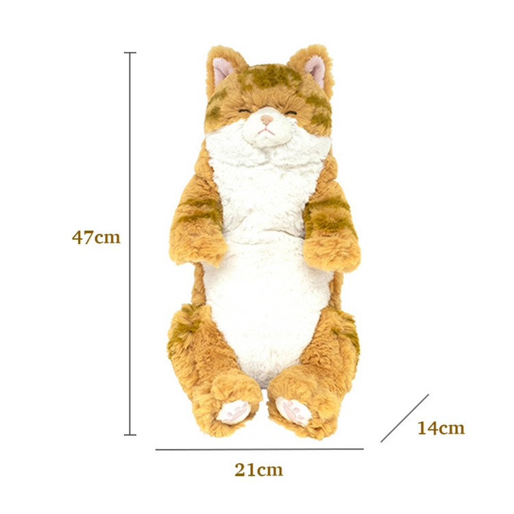 Sunlemon 8232 Chashiro - Lying Cat Sleeping Face Stuffed Toy M