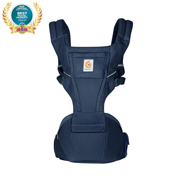 Ergobaby Alta Hipseat Carrier All over, SoftFlex ™Mesh for #1 Airflow Ergonomic Wide cushioned Hipseat 4-48 months