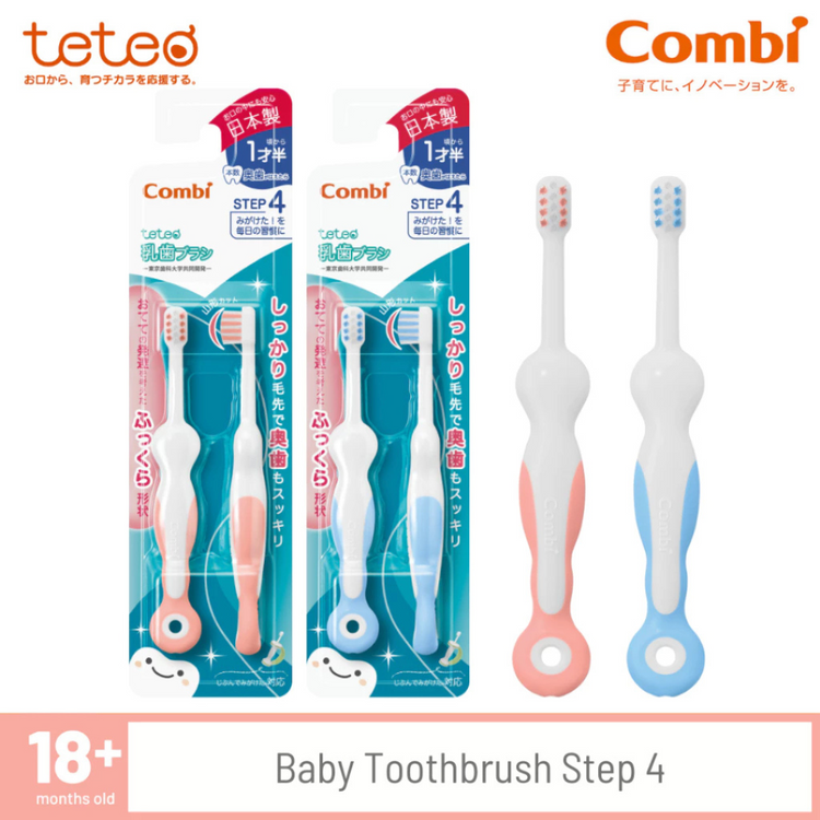 Combi Teteo Baby Toothbrush Step 4 (18m+)