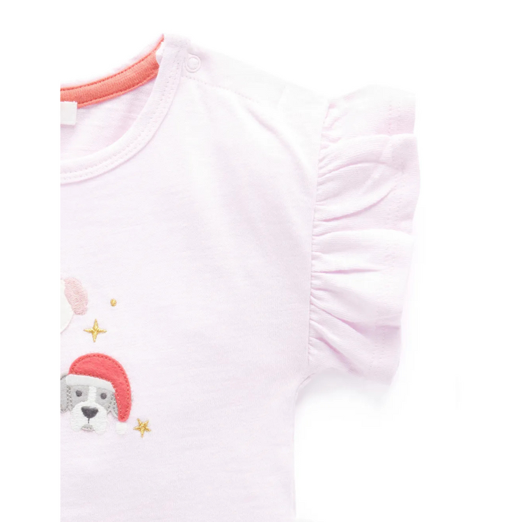 Purebaby Organic Mother of Pearl Christmas Tree Tee 3Y