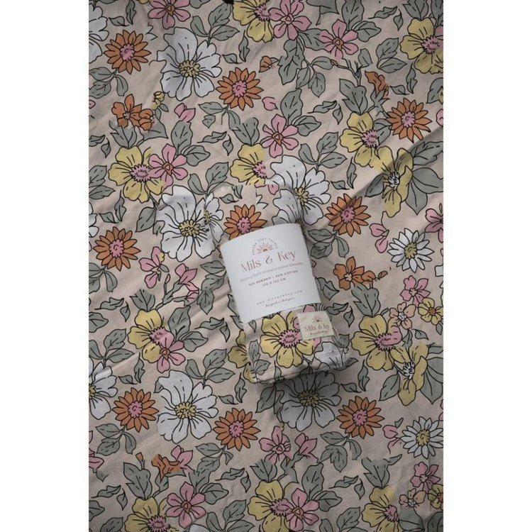 Mils and Key Swaddle - Bamboo + Cotton Swaddle (120cm x 120 cm)