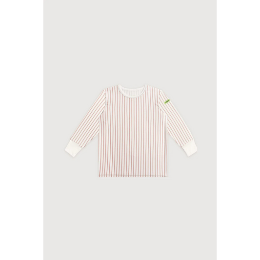Hamako Tencel Micromodal Kids Long Set - Striped Rose