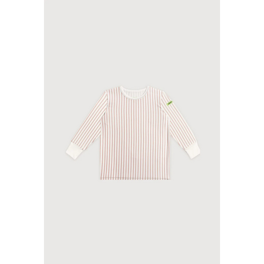 Hamako Tencel Micromodal Kids Long Set - Striped Rose