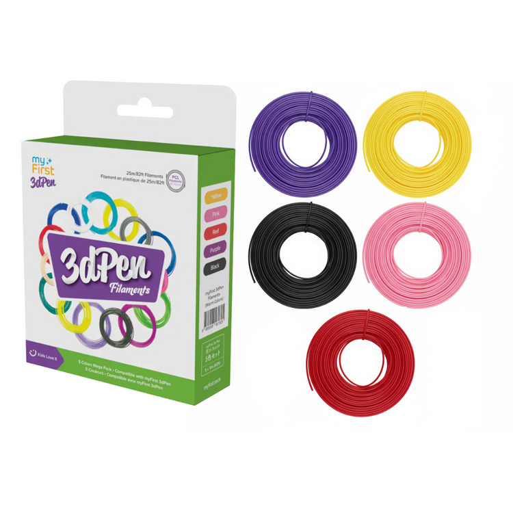 myFirst 3dPen Make Filaments - 5 Colors Mega Pack Cold/Warm