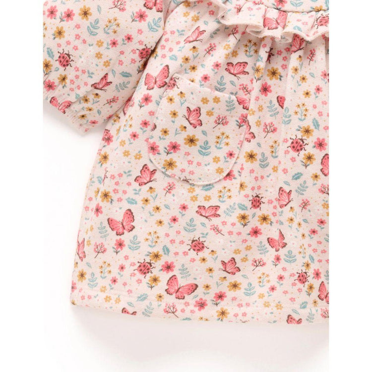 Purebaby Butterfly Print Cosy Dress with Legging Set