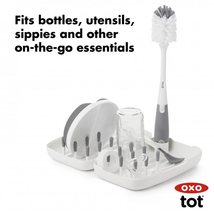 Oxo Tot On the Go Drying Rack & Bottle Brush