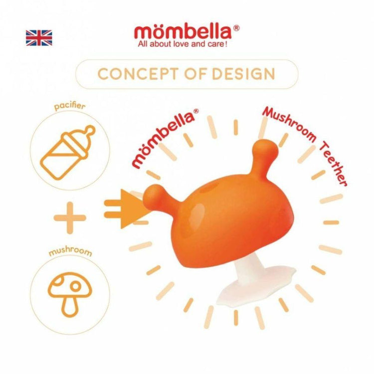 Mombella Mimi Mushroom Soothe Teether (3m+)