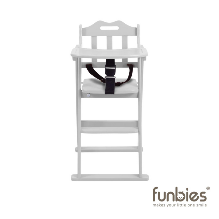Funbies MI01 Foldable Baby Highchair - Light Grey