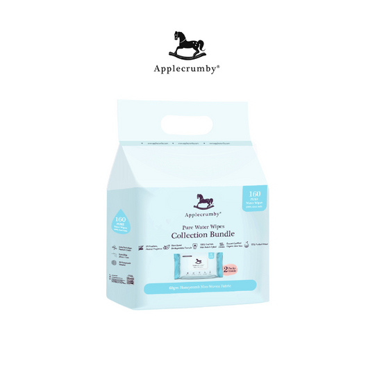 Applecrumby Pure Water Wipes 80s (2 Packs Bundle)