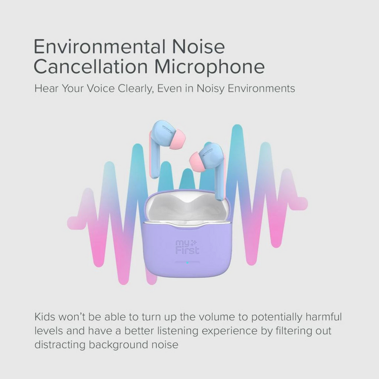 myFirst Carebuds for Kids CareBuds Designed for Small Ear Wireless Speaker Headphone for Kids and Adults