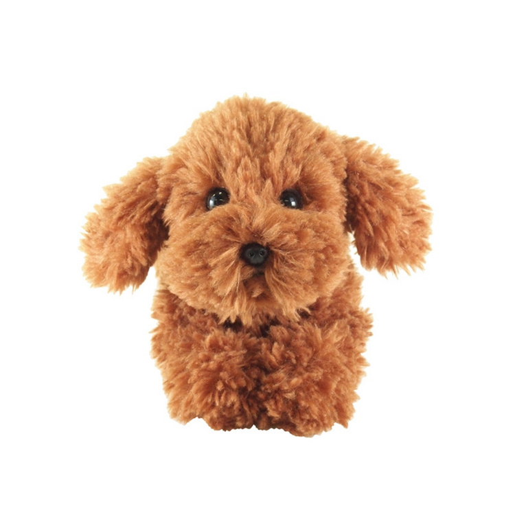 Sunlemon 3032 Brown - Lying Dog Stuffed Toy S Poodle