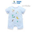 Purebaby Organic Animal Fiesta Short Growsuit - Mini Triangle