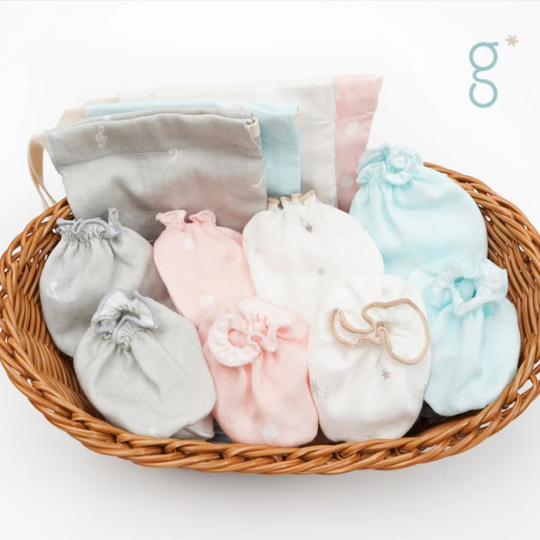 Granny Ben TENCEL Muslin Baby Mittens & Socks