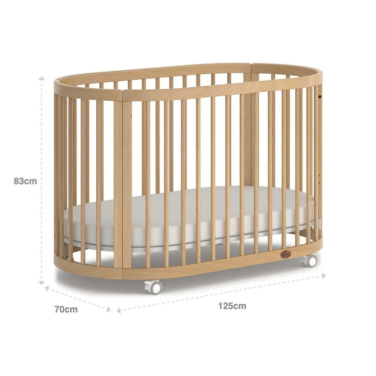 Boori Oasis Oval Cot - Beech