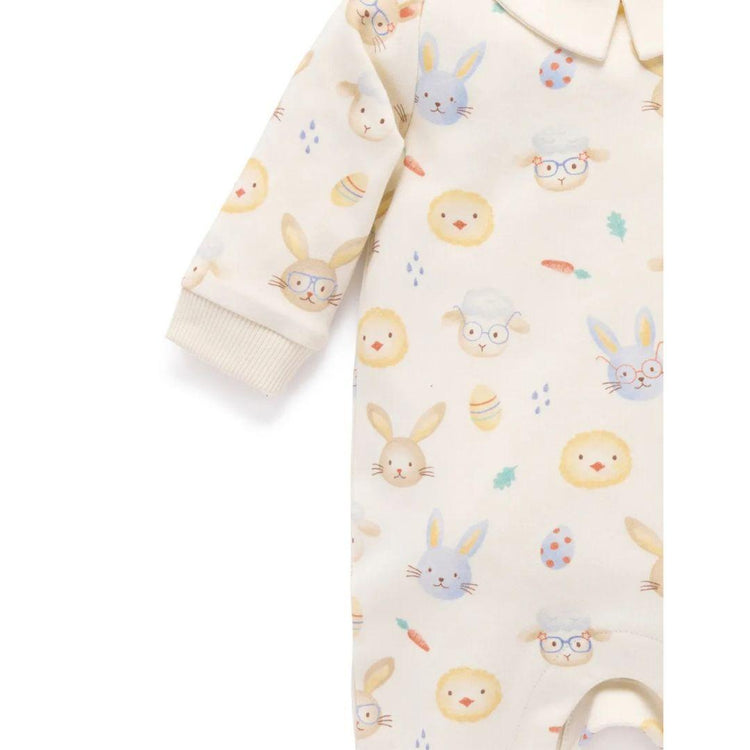 Purebaby Organic Hoppity Pring Thick Growsuit