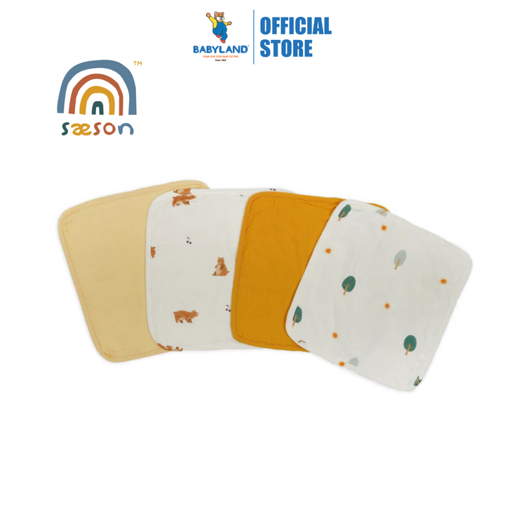 Tencel Organic Cotton Face Terry Towel 100% Tencel (10" x 10") (4pk)