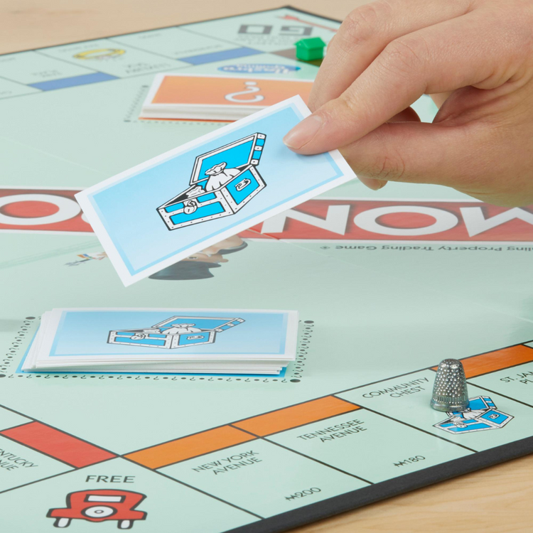 Monopoly Classic Board Game for Ages 8+, For 2-6 Players, Includes 8 Tokens (Tokens May Vary)