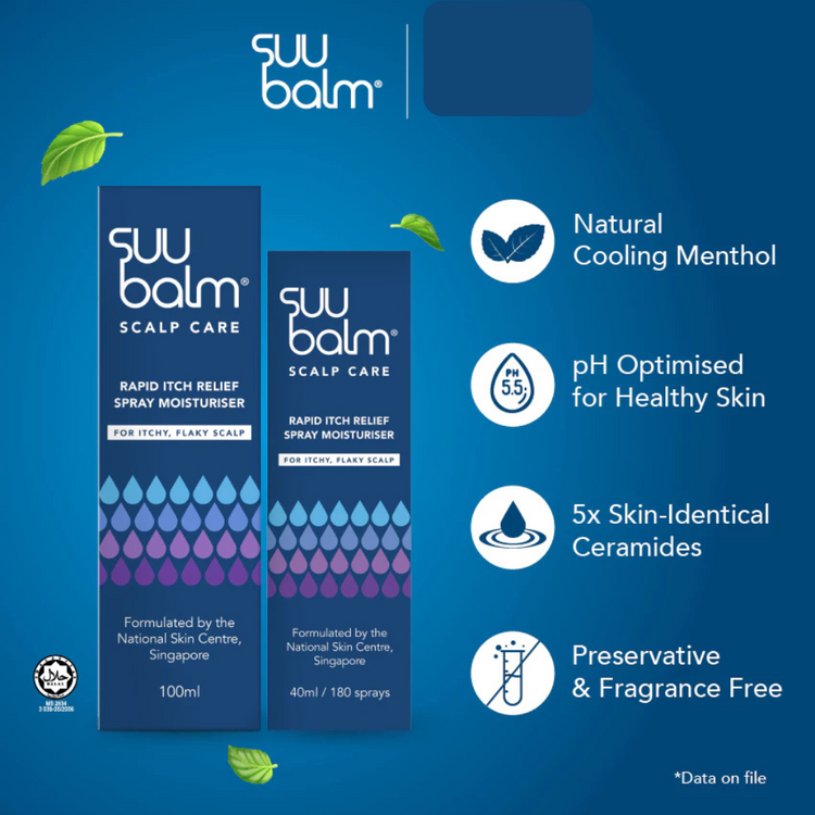 Suu Balm Rapid Itch Relief Scalp Spray Moisturiser 40ml