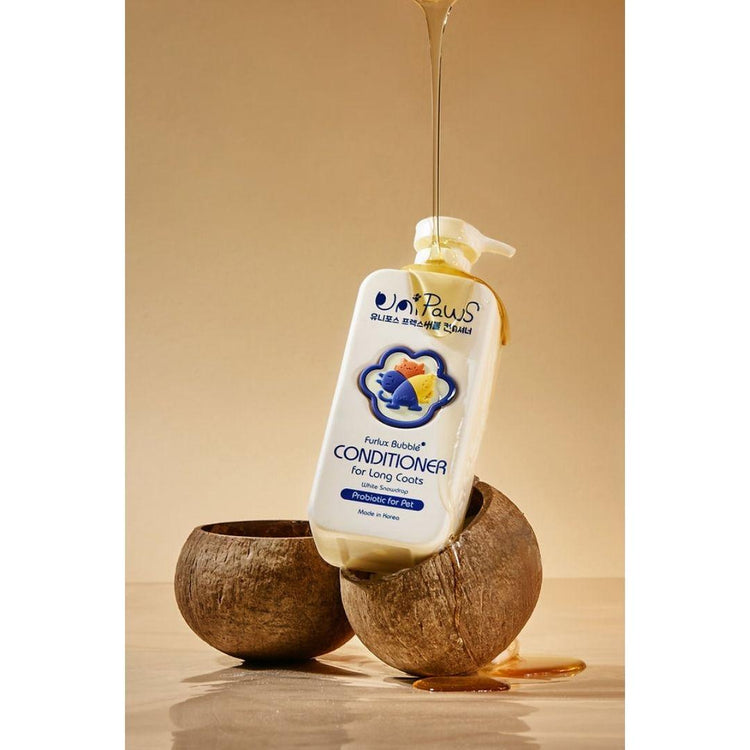 UniPaws Furlux Probiotics Bubble Conditioner for Long Coats 500ml